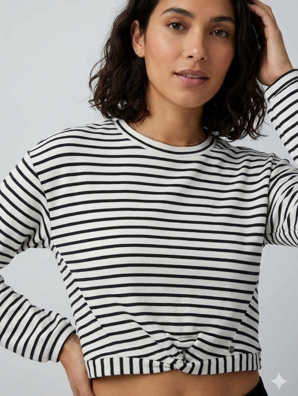 SCOTCH & SODA STRIPPED CROP TOP SIZE SMALL